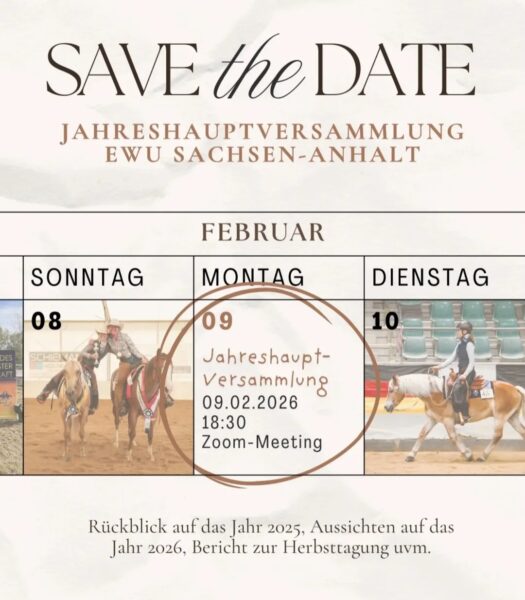 Einladung zur Jahreshauptversammlung 2026