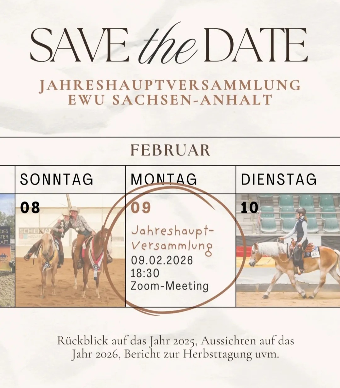 Einladung zur Jahreshauptversammlung 2026